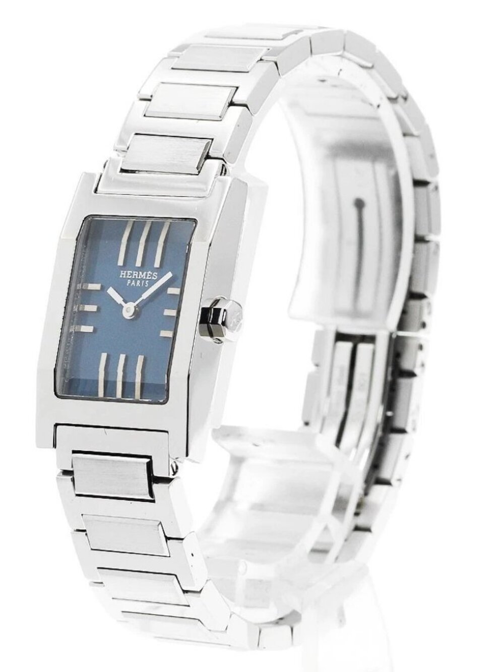 HERMES tandem TA1.210 blue Dial Quartz Ladies Watch_920272